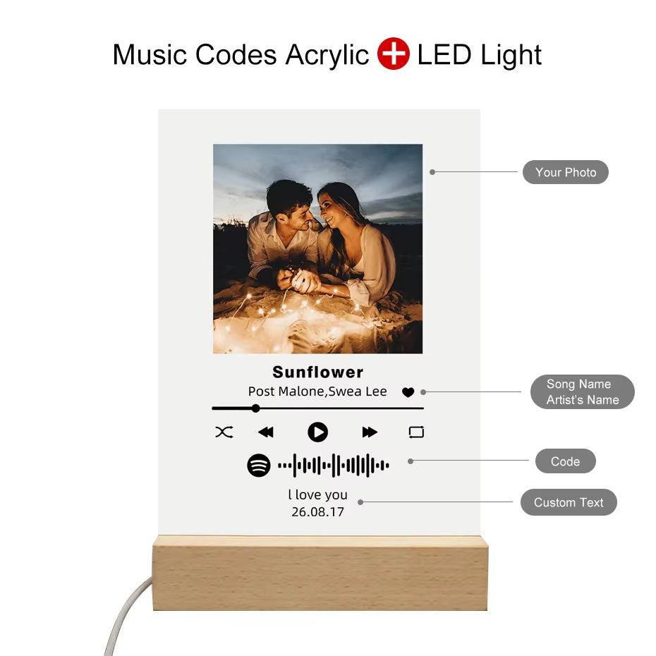 Custom Music Plaque – Your Favorite Song, Your Style! 🎵✨