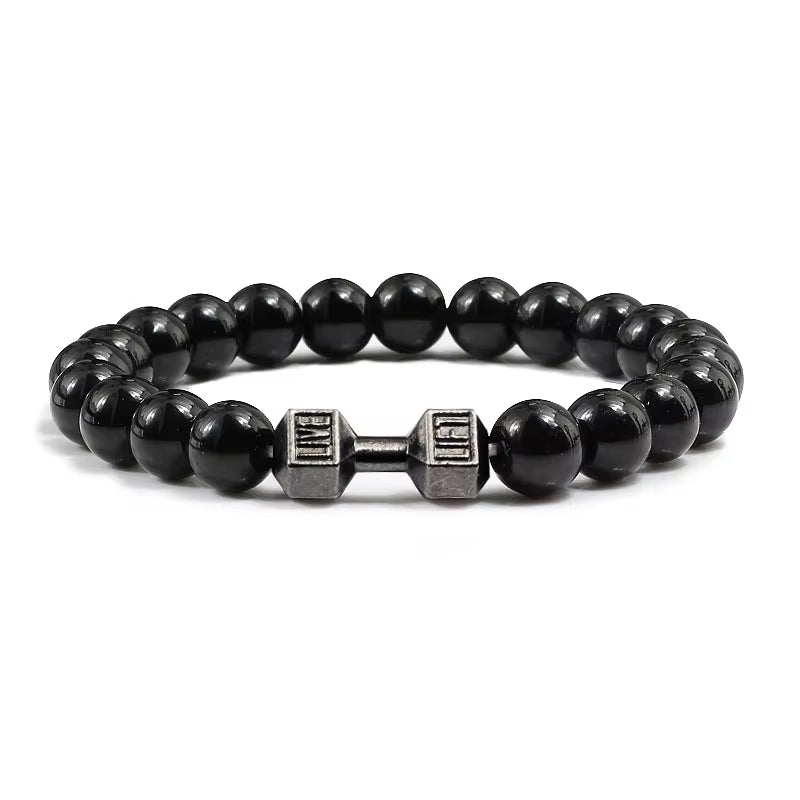 🔥 "Volcanic Stone Bracelet – Fitness Charm for Men & Women" 💥