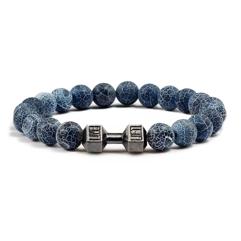 🔥 "Volcanic Stone Bracelet – Fitness Charm for Men & Women" 💥