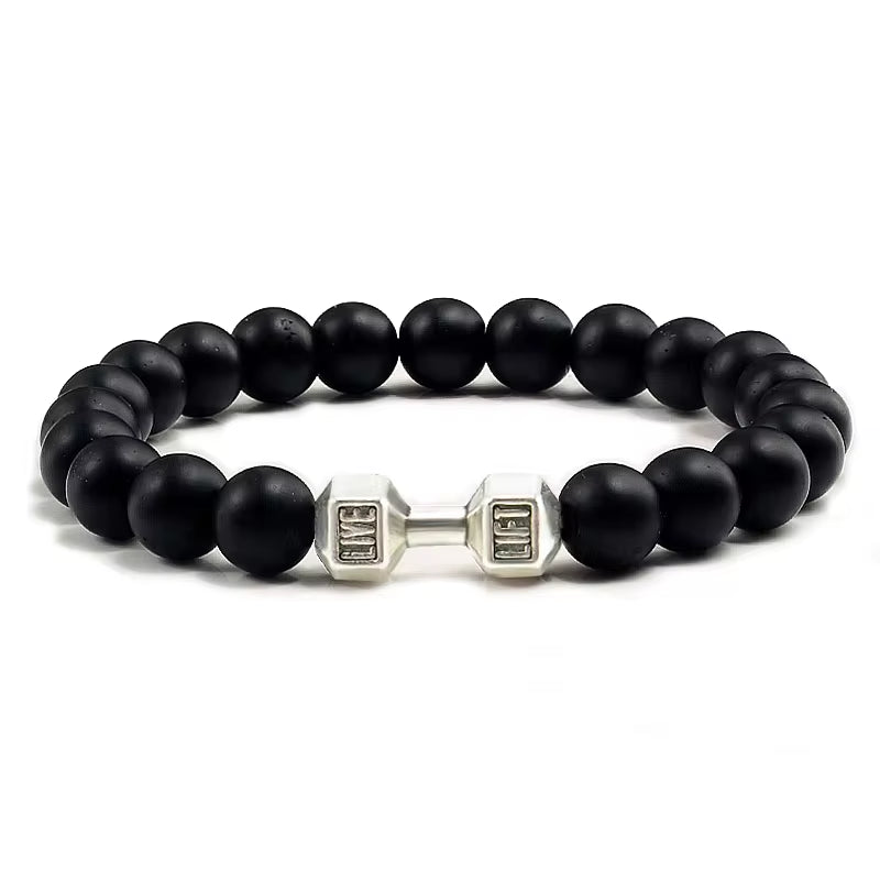 🔥 "Volcanic Stone Bracelet – Fitness Charm for Men & Women" 💥