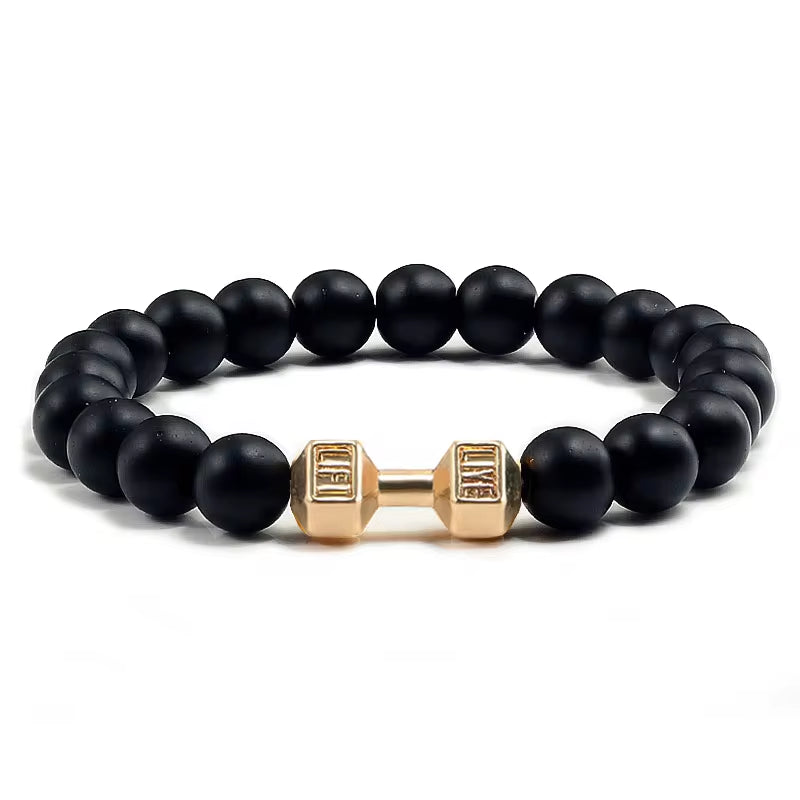 🔥 "Volcanic Stone Bracelet – Fitness Charm for Men & Women" 💥