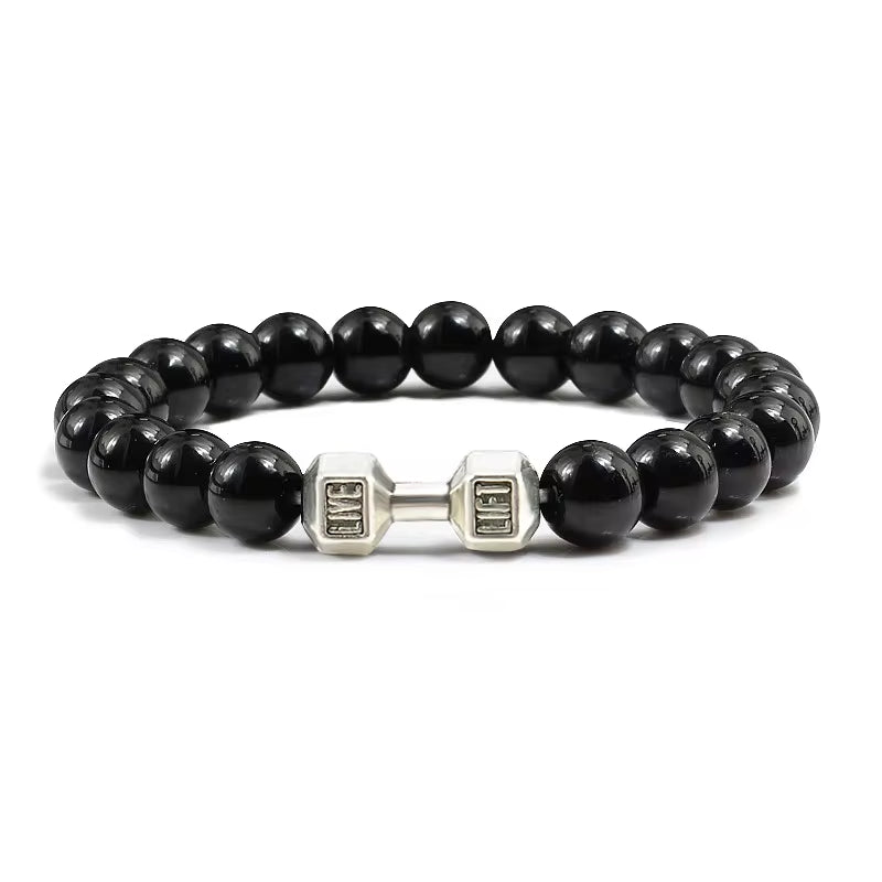 🔥 "Volcanic Stone Bracelet – Fitness Charm for Men & Women" 💥